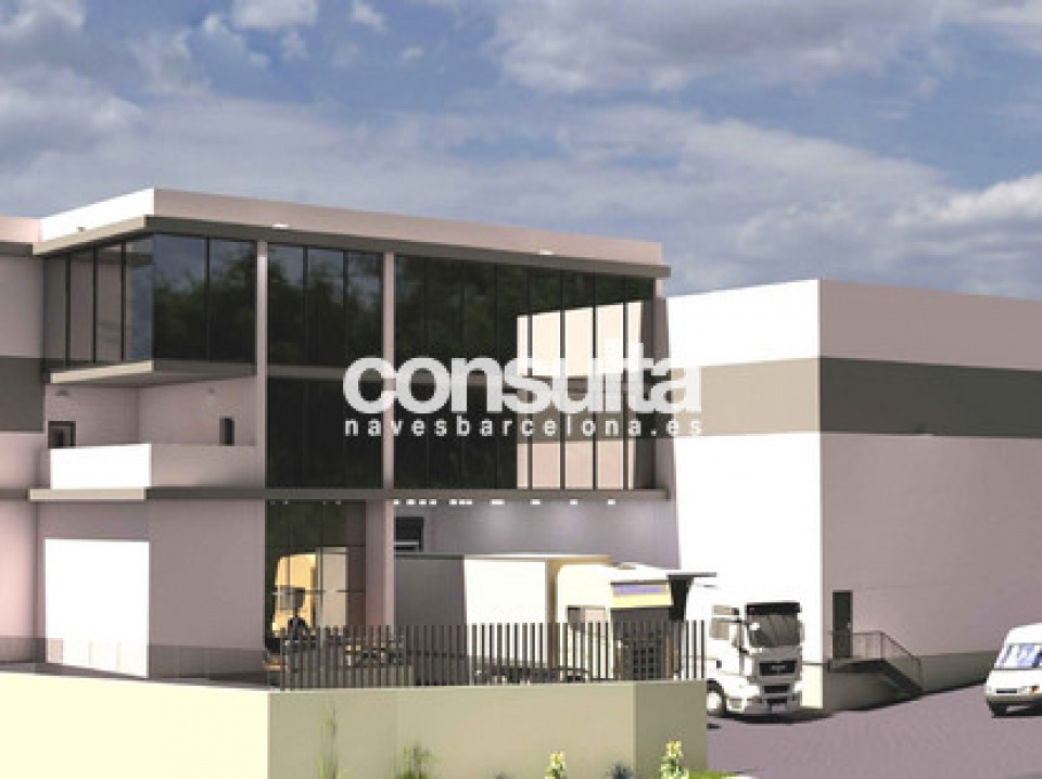 Nave logística en construcción en Barberà del Vallès